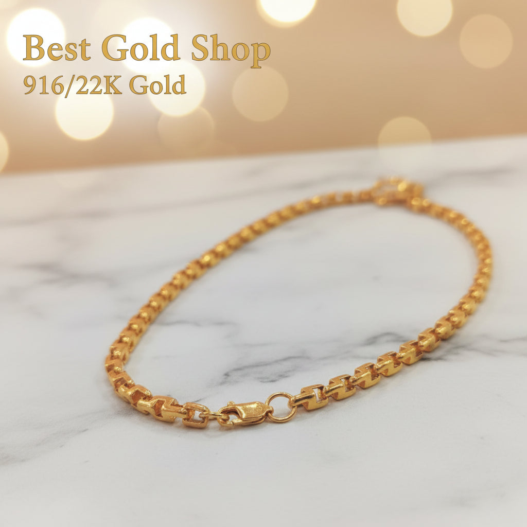 916 Gold Shiny Wan Zi Necklace – Evergreen DesignNecklacesBest Gold Shop