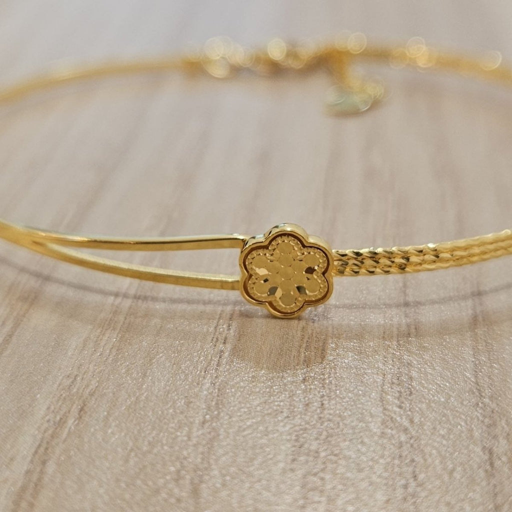916 Gold Slim Bangle Light WeightBraceletsBest Gold Shop