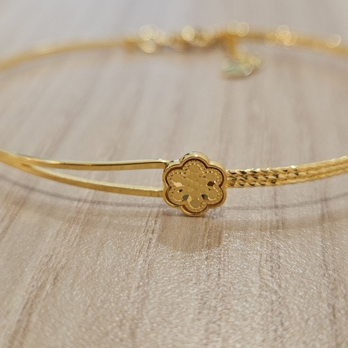 916 Gold Slim Bangle Light WeightBraceletsBest Gold Shop
