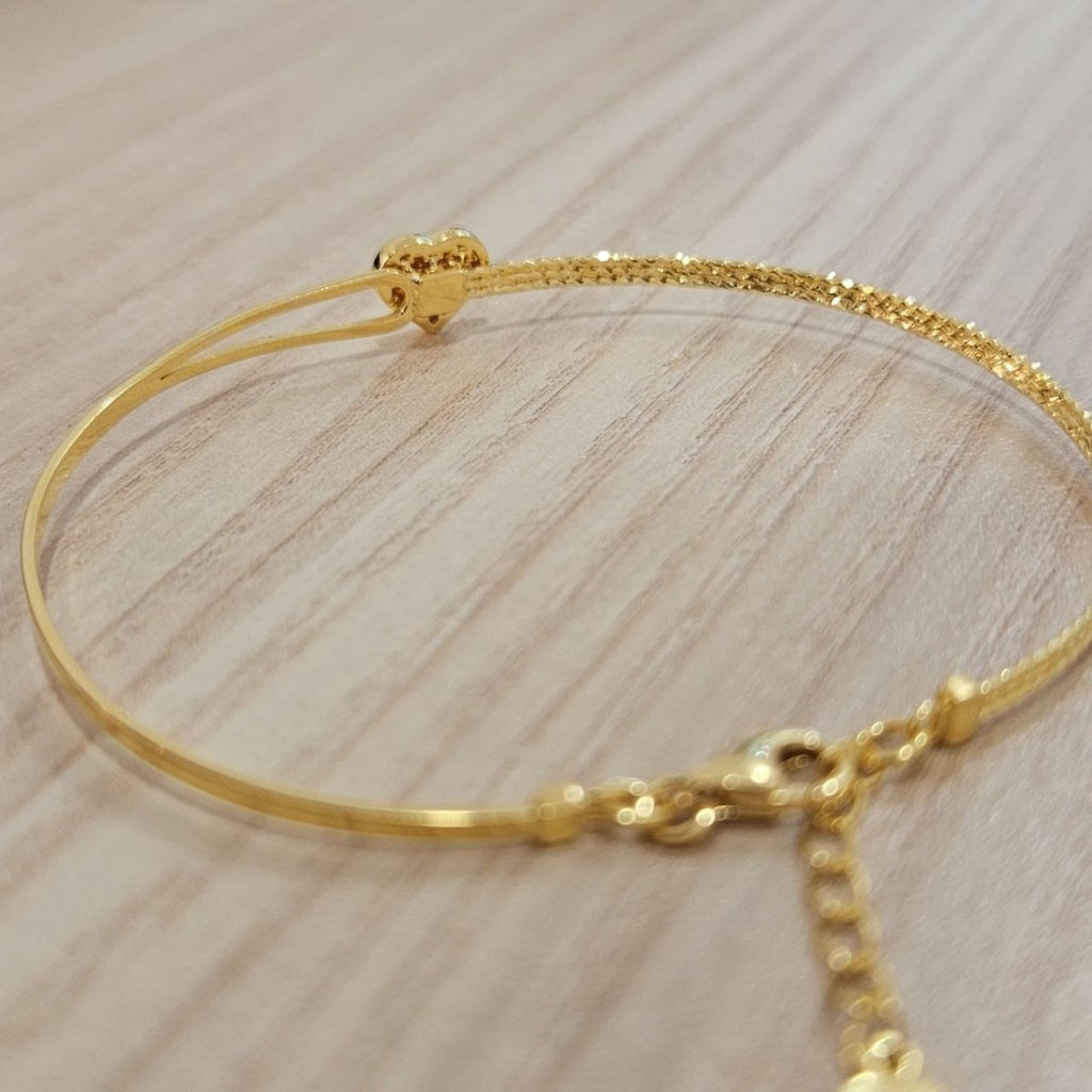 916 Gold Slim Bangle Light WeightBraceletsBest Gold Shop