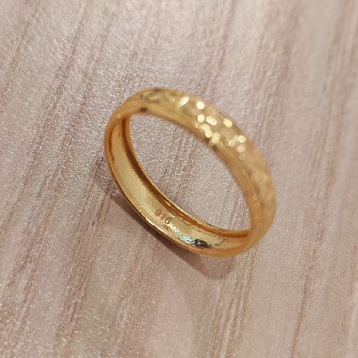 916 Gold Slim Hollow Ring V7 new stockRingsBest Gold Shop