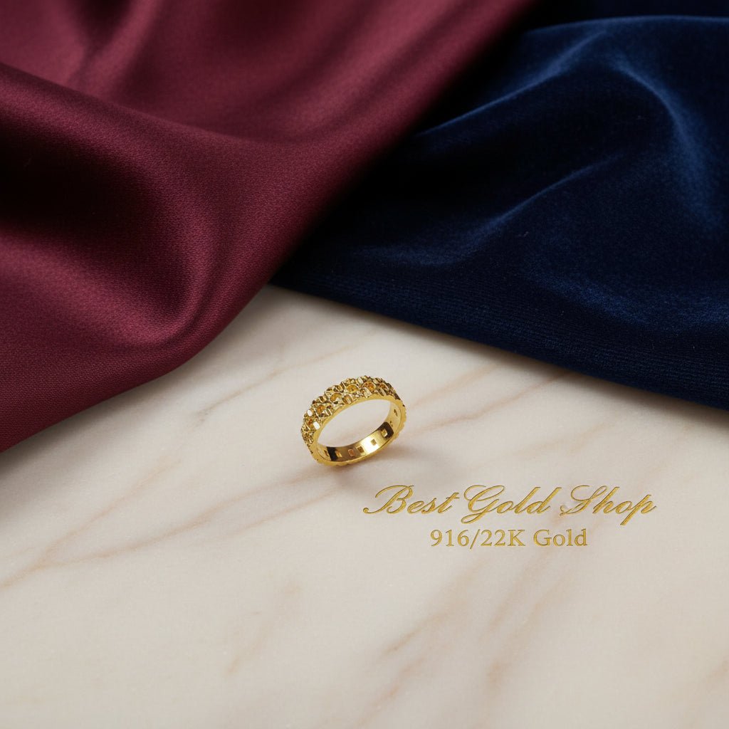 916 Gold (22K) Slim Keeper Light Weight New design Ring for WomenRingsBest Gold Shop