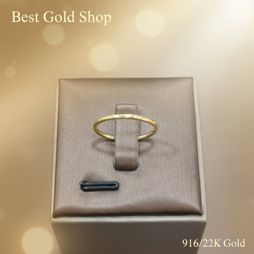 916 Gold Slim Simple Ring | Classic Lightweight Gold BandRingsBest Gold Shop