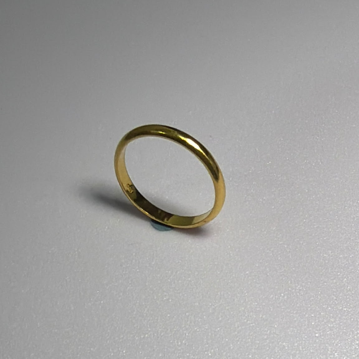 916 Gold Polished Solid Band — 3.68g, Size 21