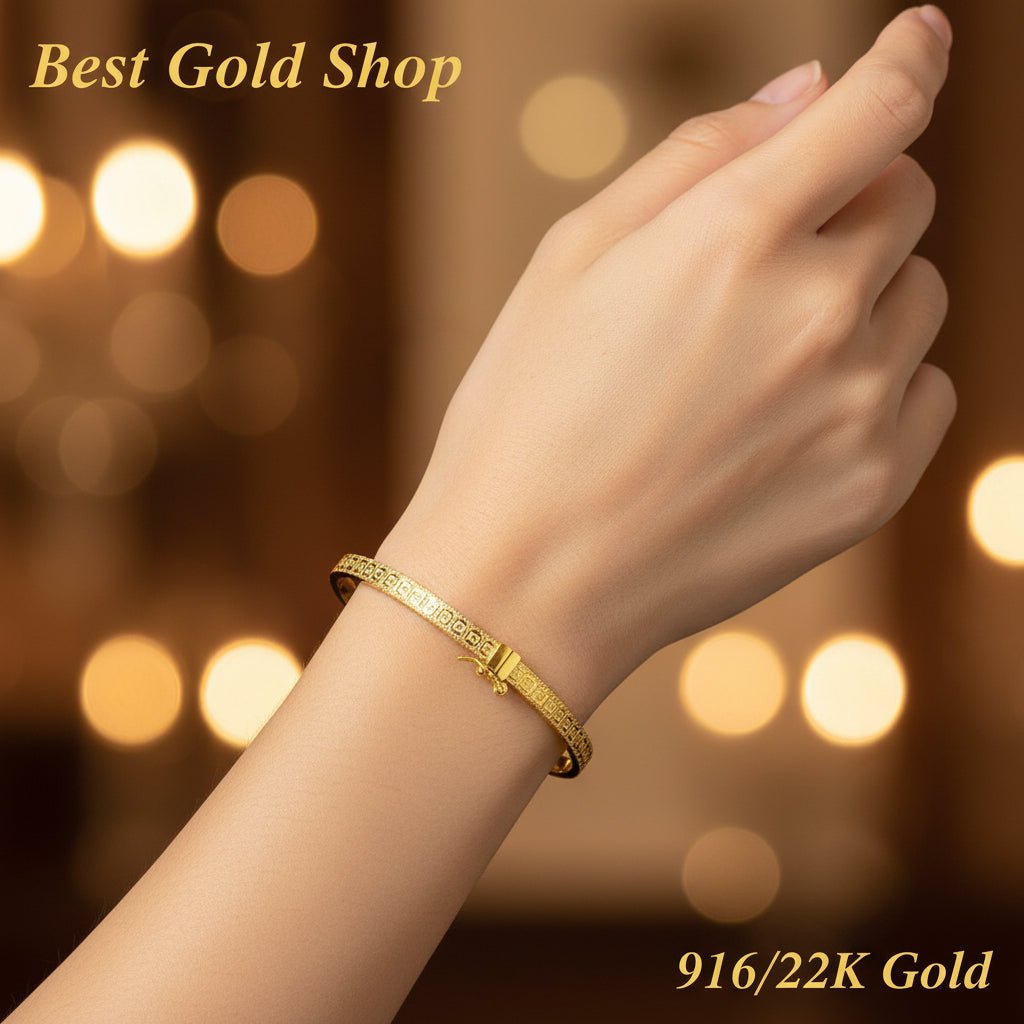 916 Gold Vintage Coin Bangle – Chinese New Year Must HaveBraceletsBest Gold Shop