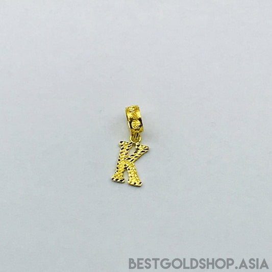 916/22K Gold alphabet K Charm - Best Gold Shop 22k gold 22k Gold Charms 916 gold 916 gold