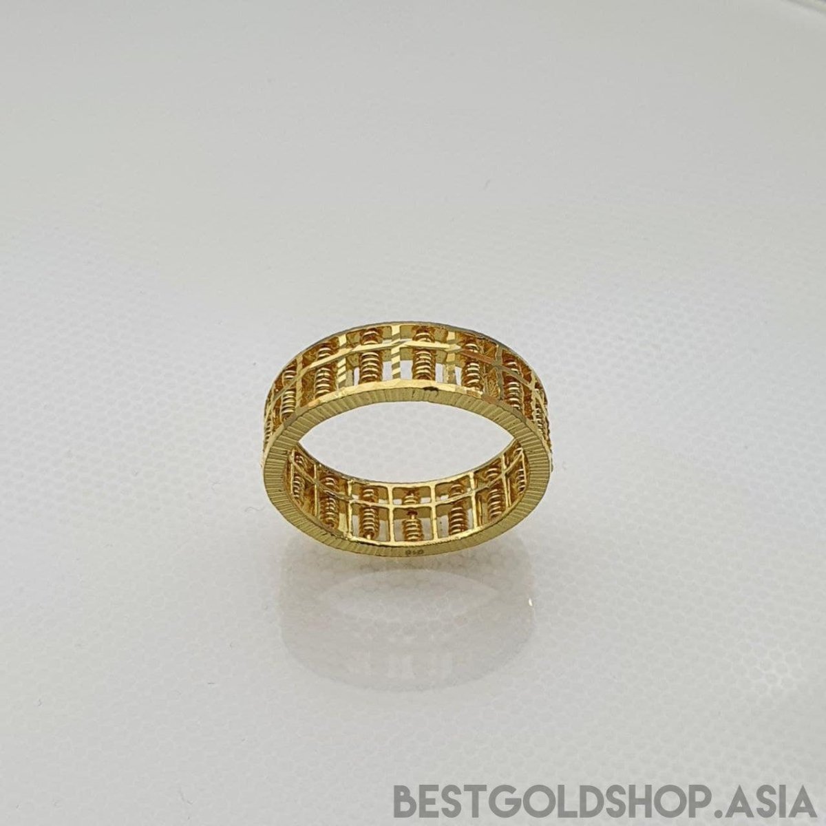 916/22K Gold Full Wide Abacus Ring by Best Gold Shop - Best Gold Shop 22k gold 22k gold ring 916 gold 916 gold