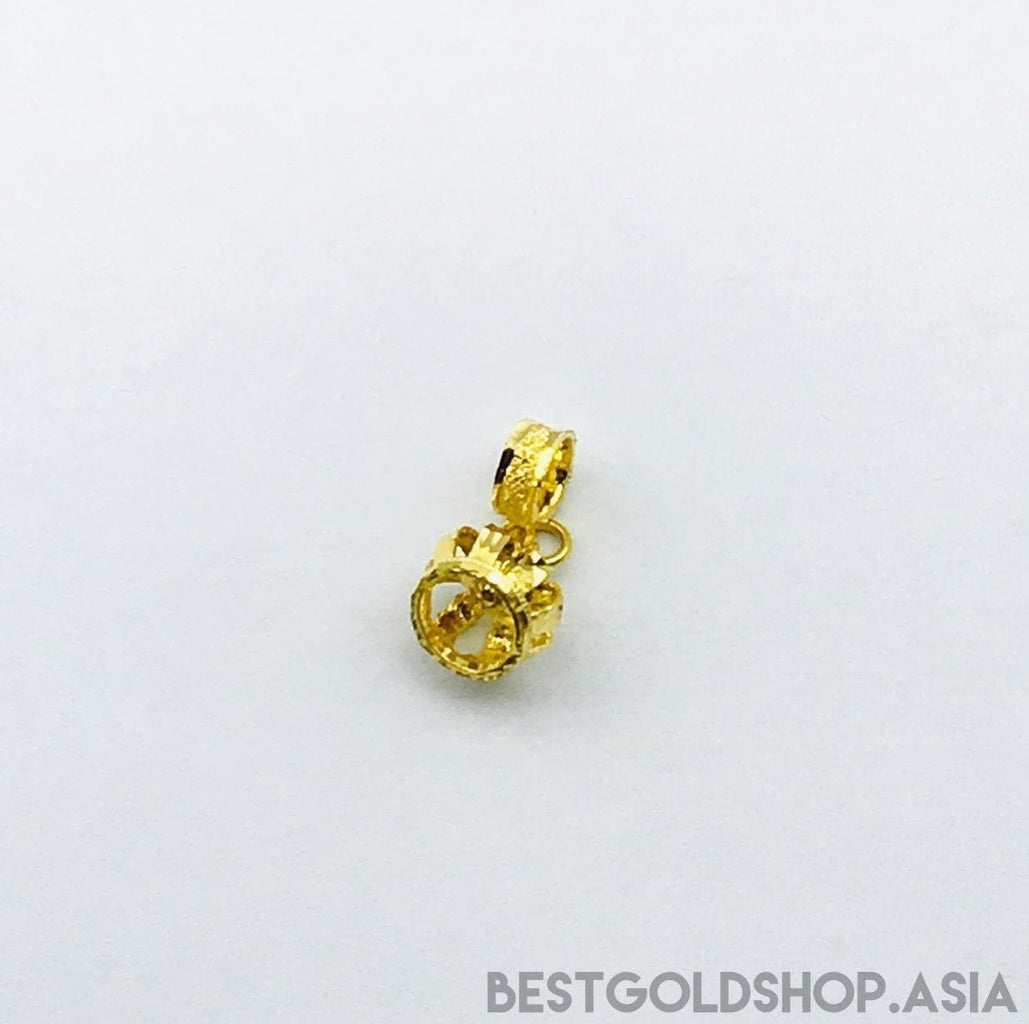 916/22K Gold Small Crown Charm - Best Gold Shop 22k gold 22k Gold Charms 916 gold 916 gold