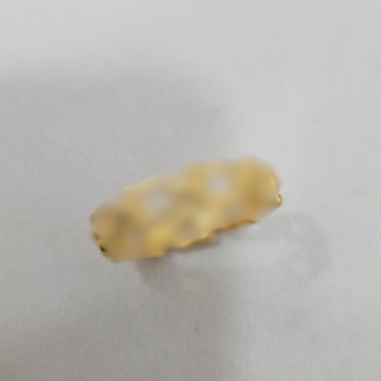 916 Gold Anchor Link Hook Ring