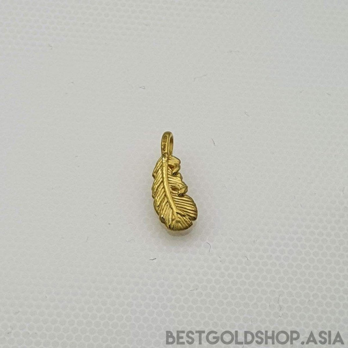 999 / 24k Gold Feather pendant Small - Best Gold Shop 24k gold 24k gold Pendant 999 gold 999 gold