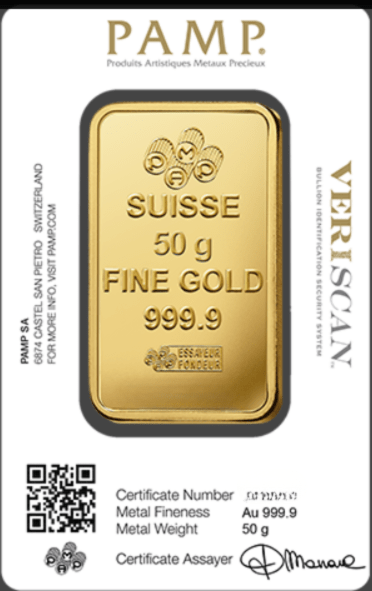 999 Gold 50 Gram Bar - Group BuybullionBest Gold Shop