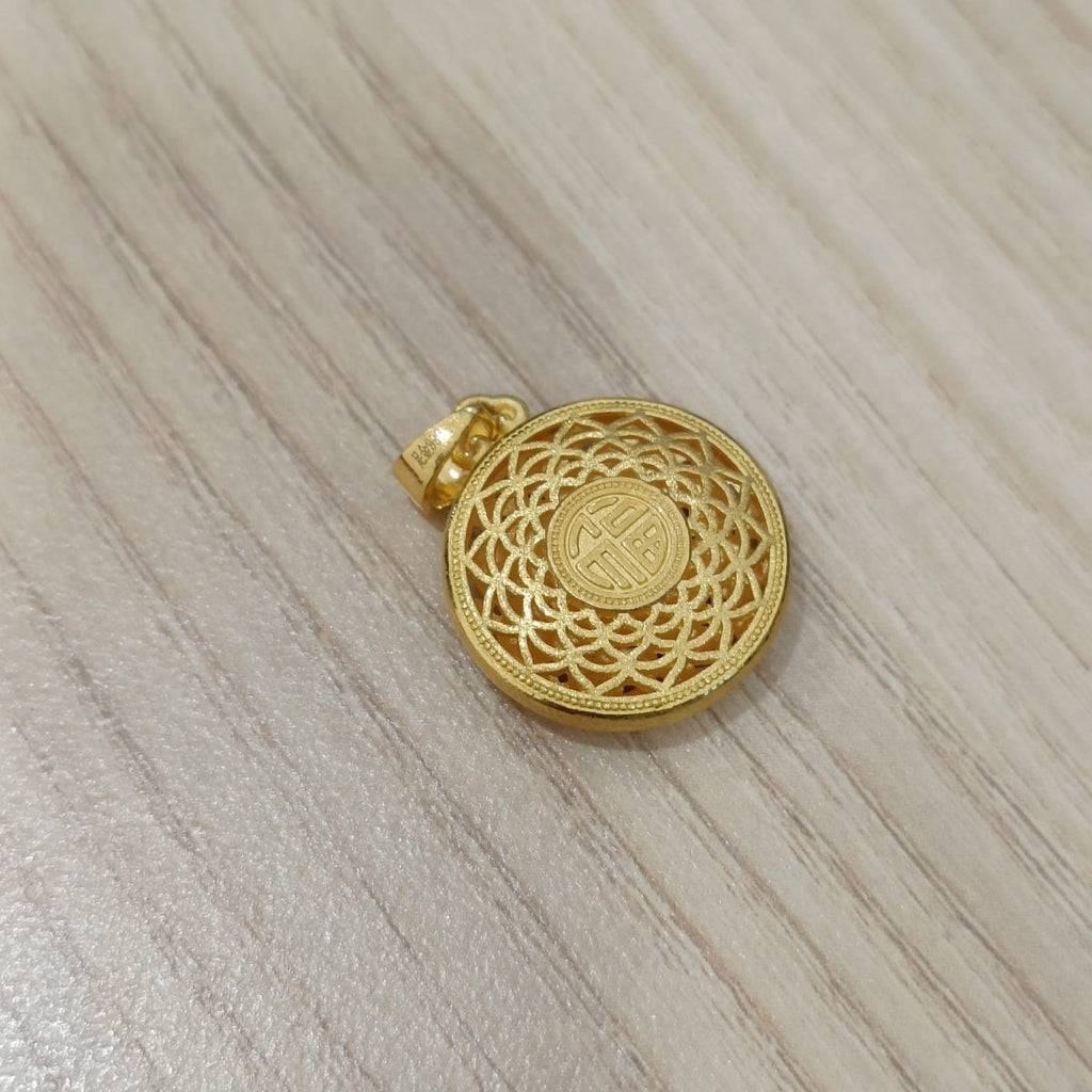 999 Gold Fu Prosperity Pendant | New DesignCharms & PendantsBest Gold Shop