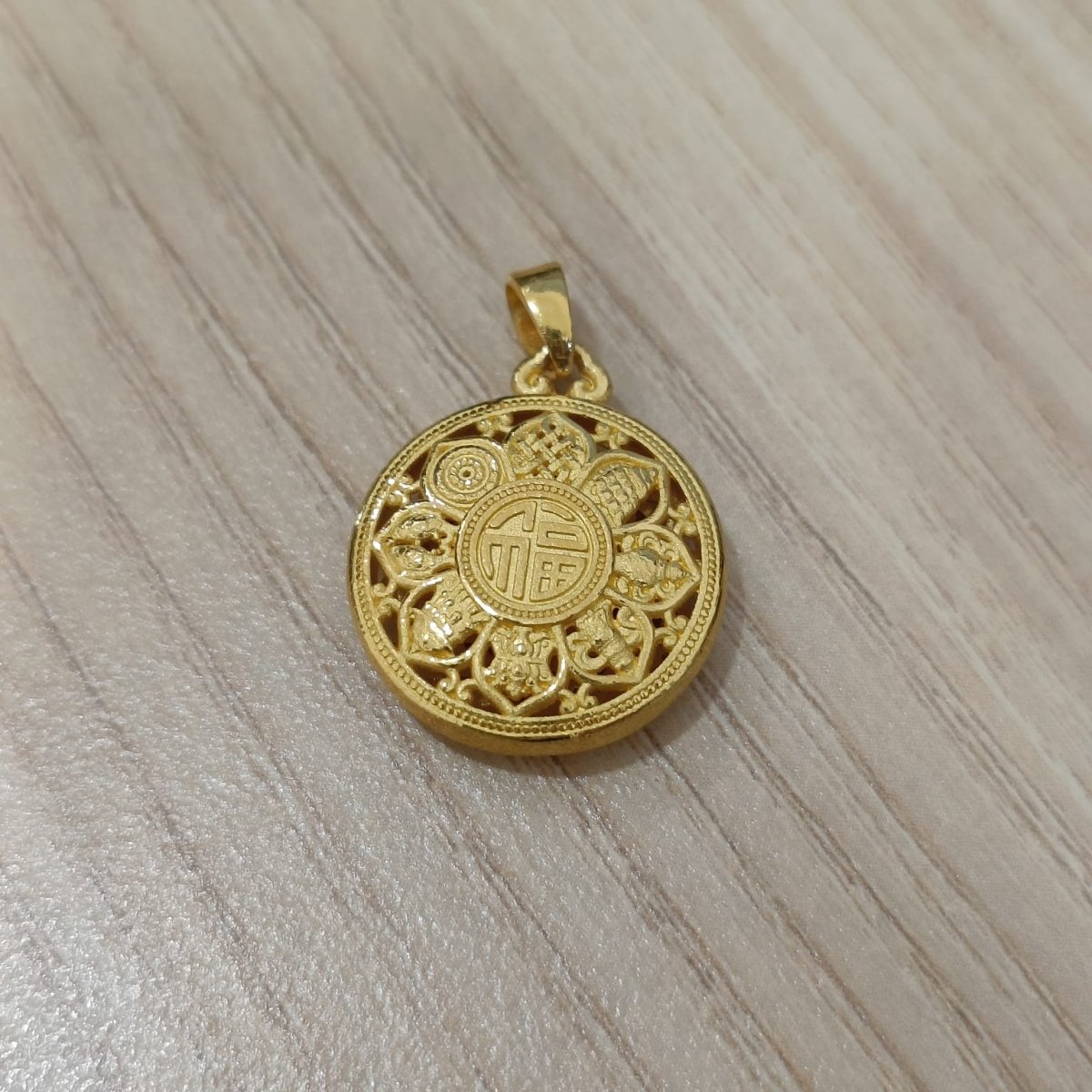 999 Gold Fu Prosperity Pendant | New DesignCharms & PendantsBest Gold Shop