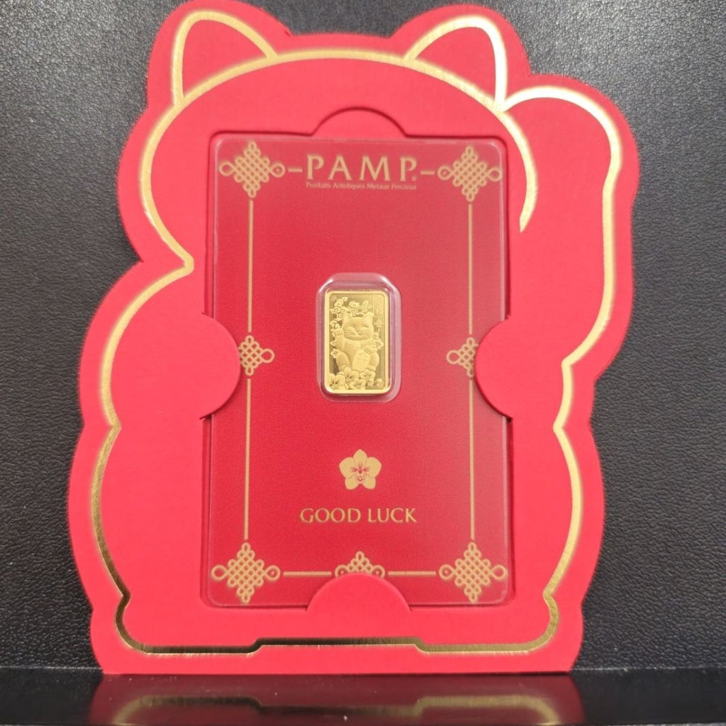 999 Gold Lucky Cat PAMP 2.5 Grams Gold Bar – New Stock ArrivalbullionBest Gold Shop