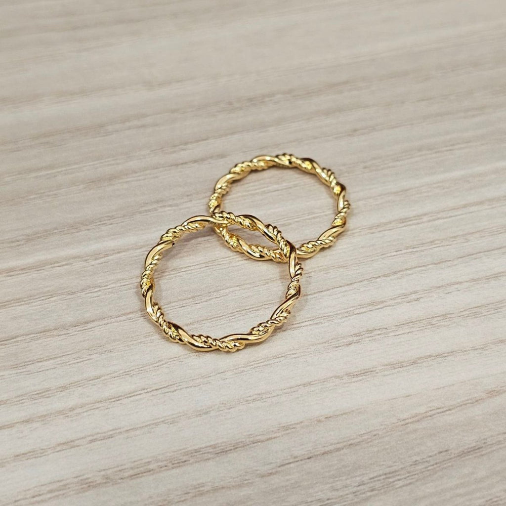 999 Gold Twisted Bead Ring Latest Design and Feather LightRingsBest Gold Shop