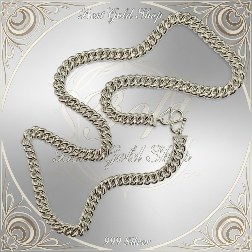 999 Silver (24K) Silver Fish Bone Chain Necklace for WomenNecklacesBest Gold Shop