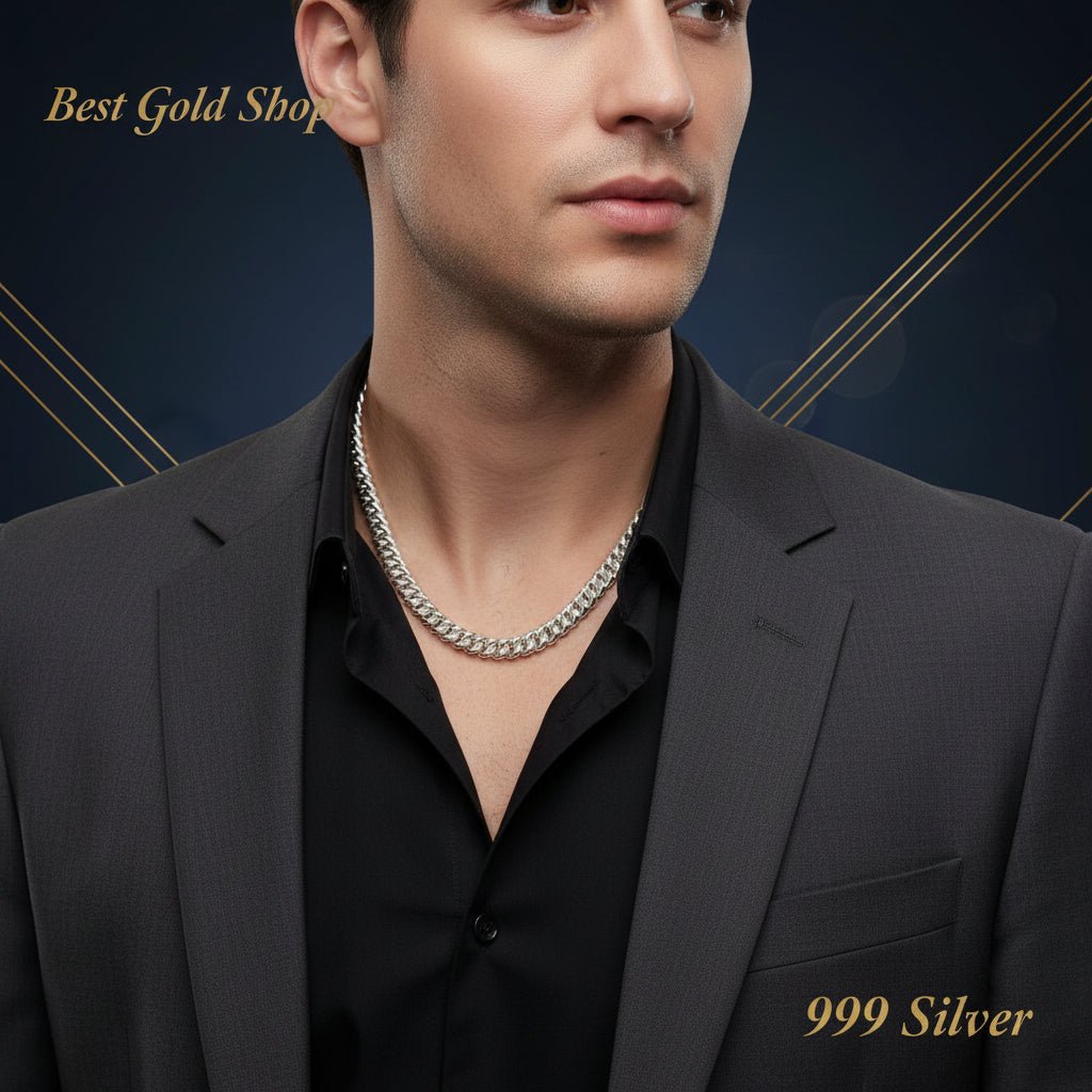 999 Silver (24K) Silver Fish Bone Chain Necklace for WomenNecklacesBest Gold Shop