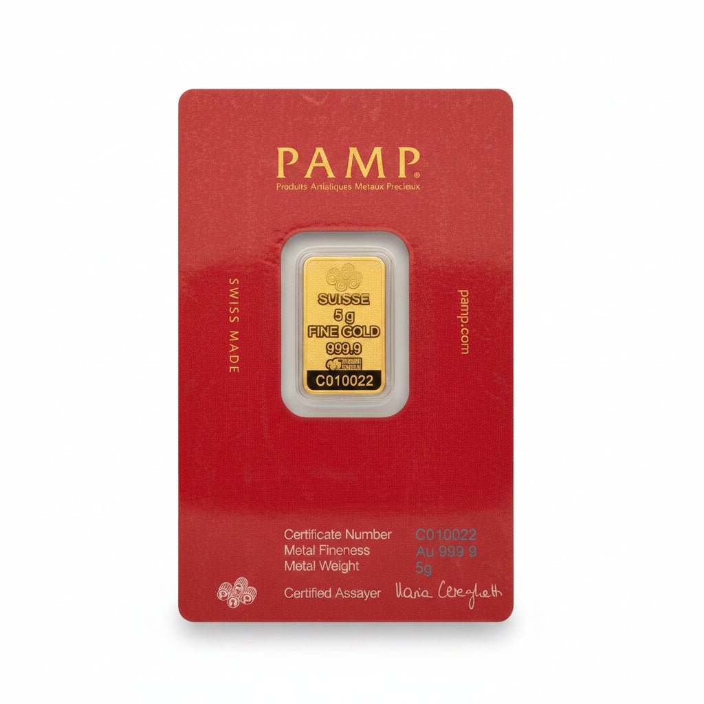 999.9 Gold PAMP Suisse Assorted Gold Bars – 2.5g & 5gbullionBest Gold Shop