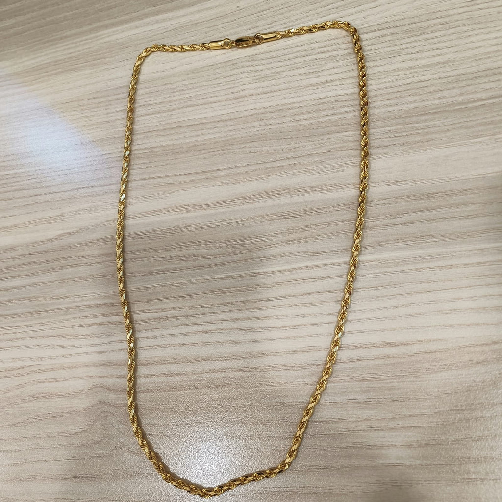 916 Gold Solid Rope Chain | Heavyweight Above 30g Collection