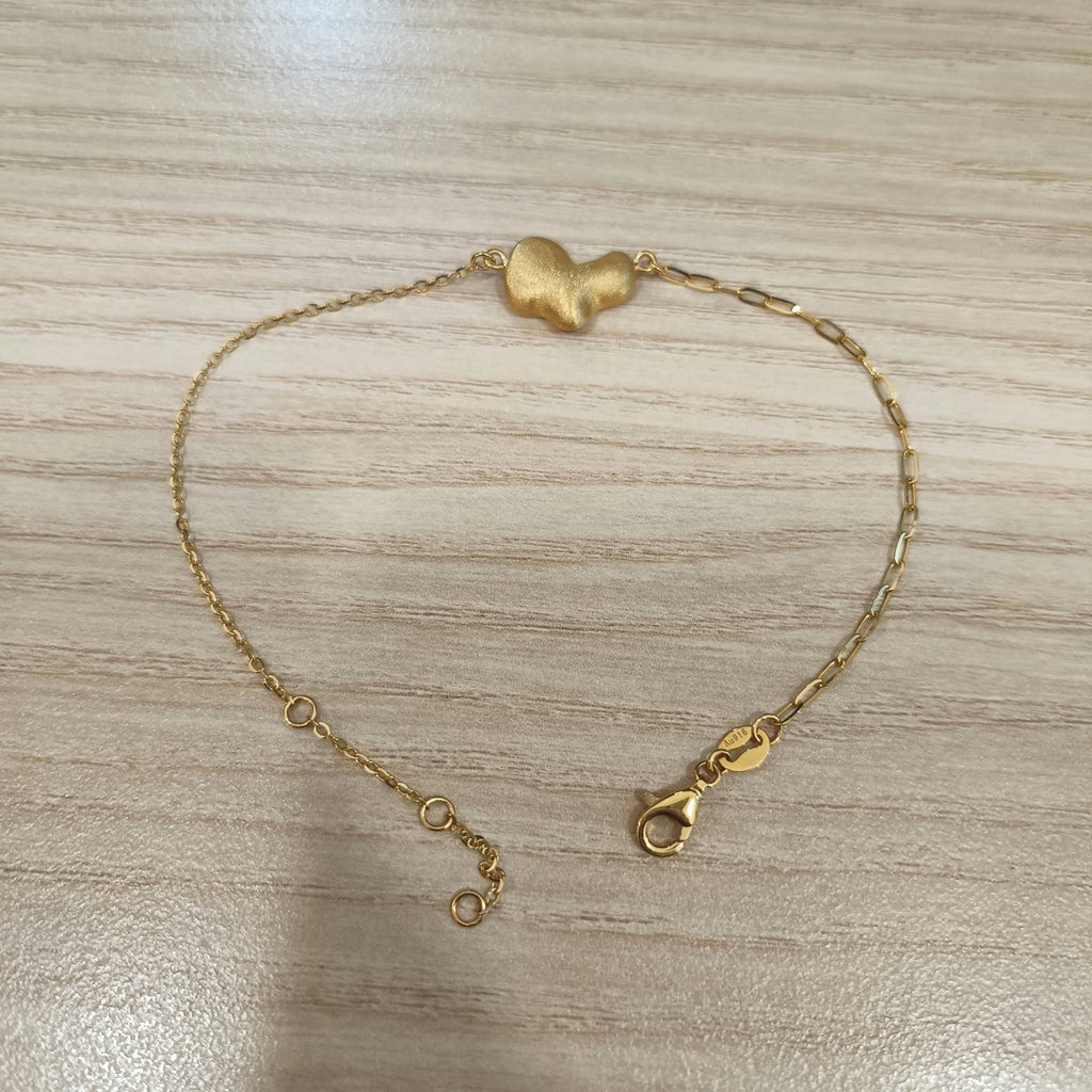 916 Gold Fancy Bracelet | Elegant Lightweight 22K Gold Design