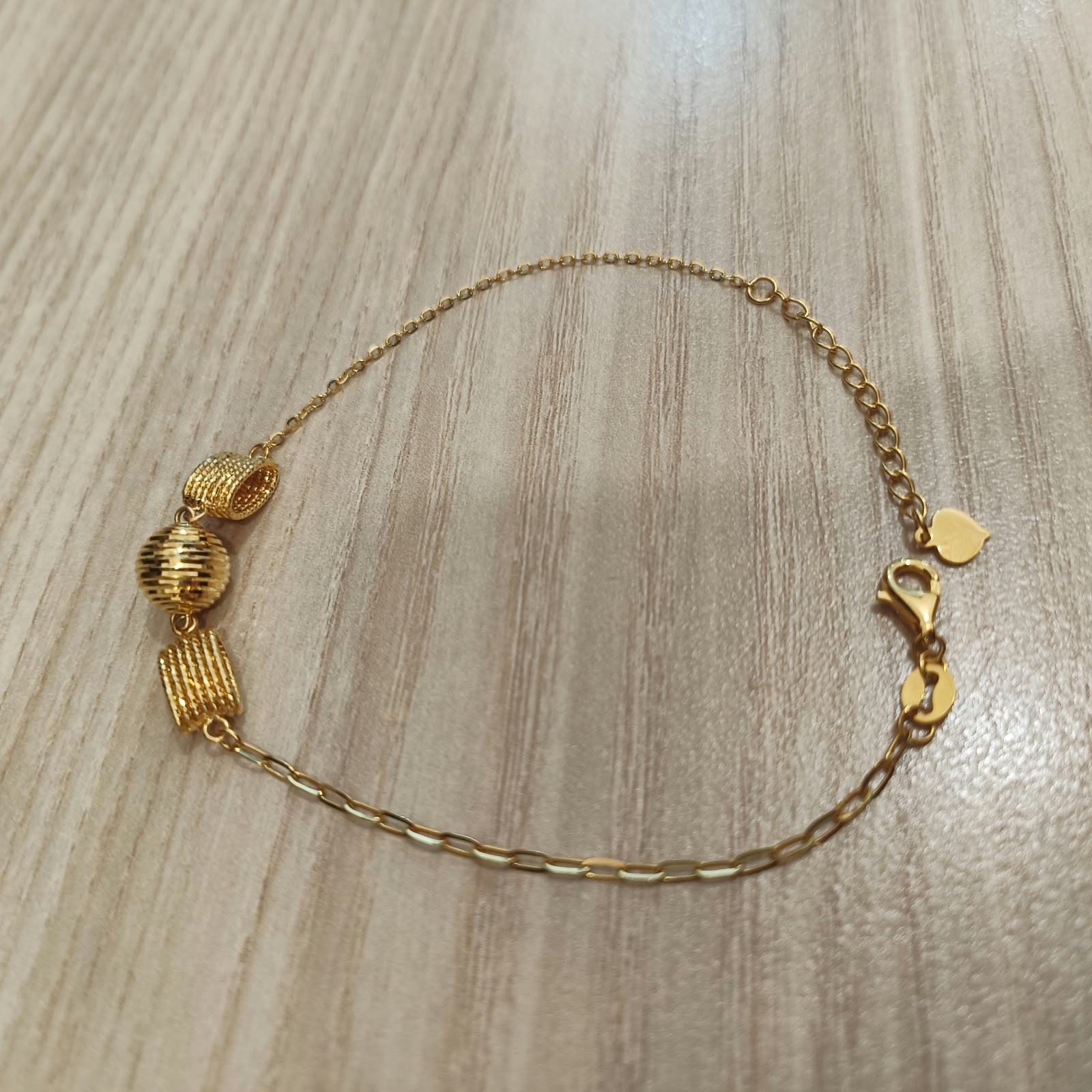 916 Gold Fancy Bracelet | Elegant Adjustable 22K Gold Design