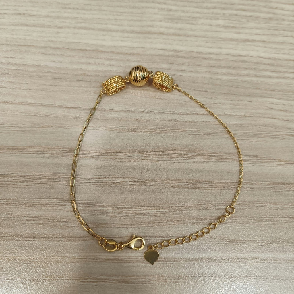 916 Gold Fancy Bracelet | Elegant Adjustable 22K Gold Design