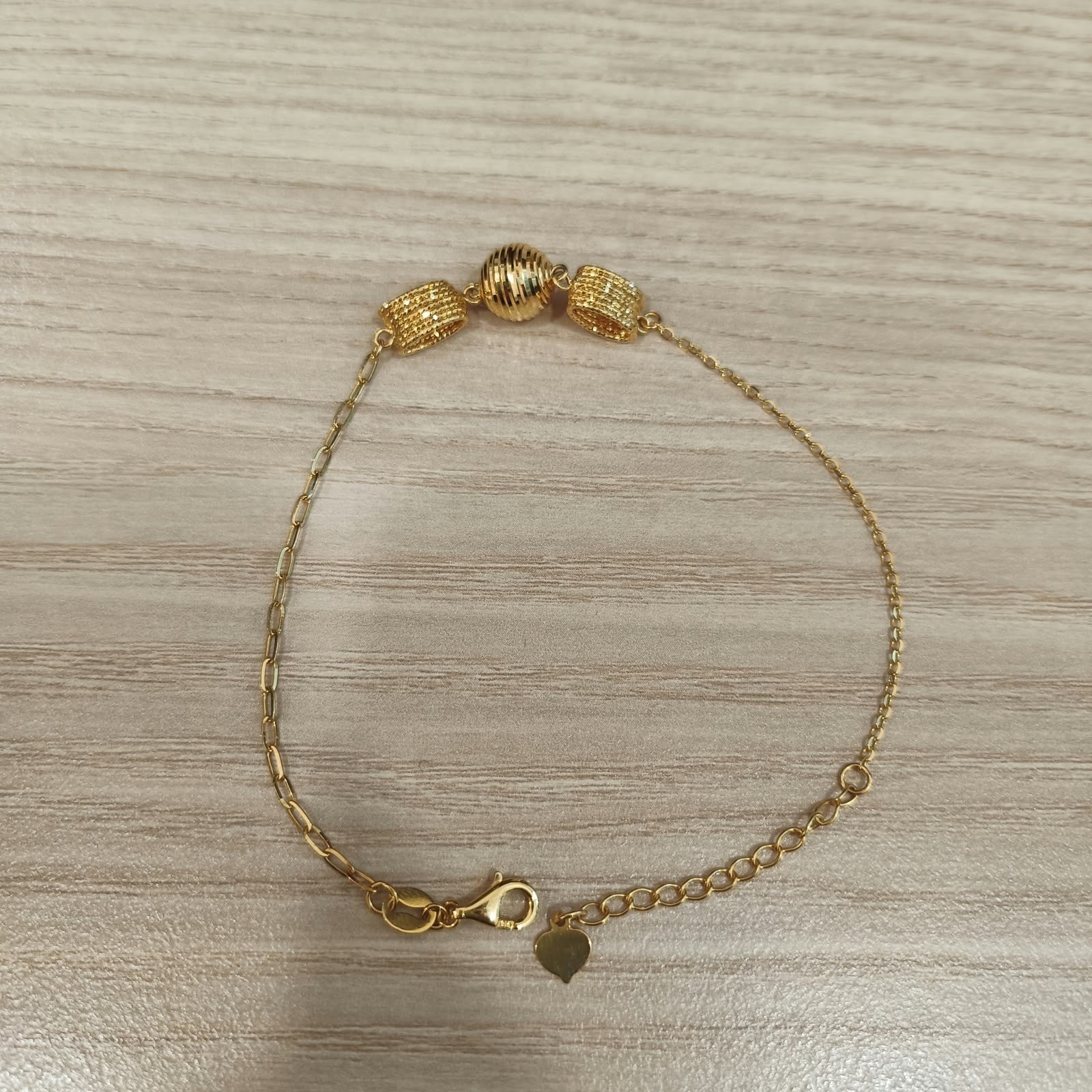 916 Gold Fancy Bracelet | Elegant Adjustable 22K Gold Design