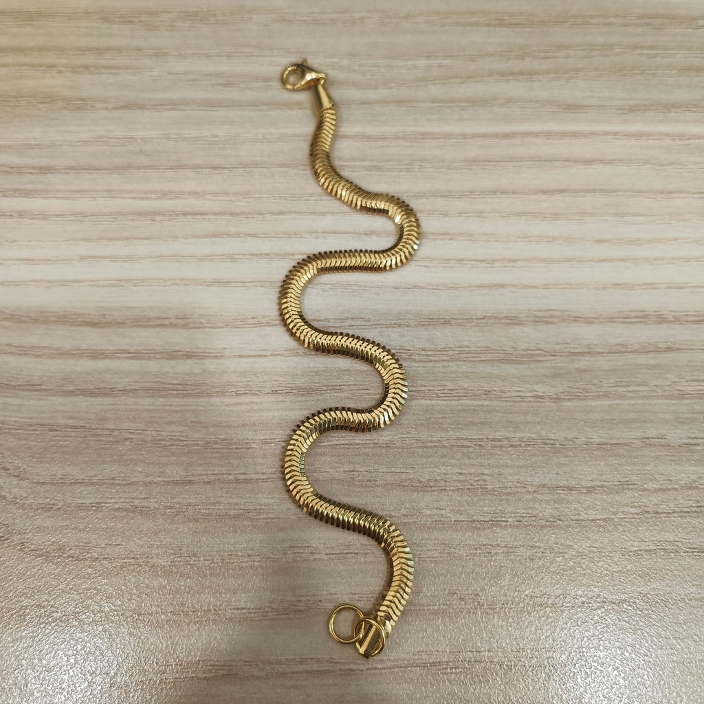 916 Gold Snake Chain Bracelet | Sleek 22K Gold Design