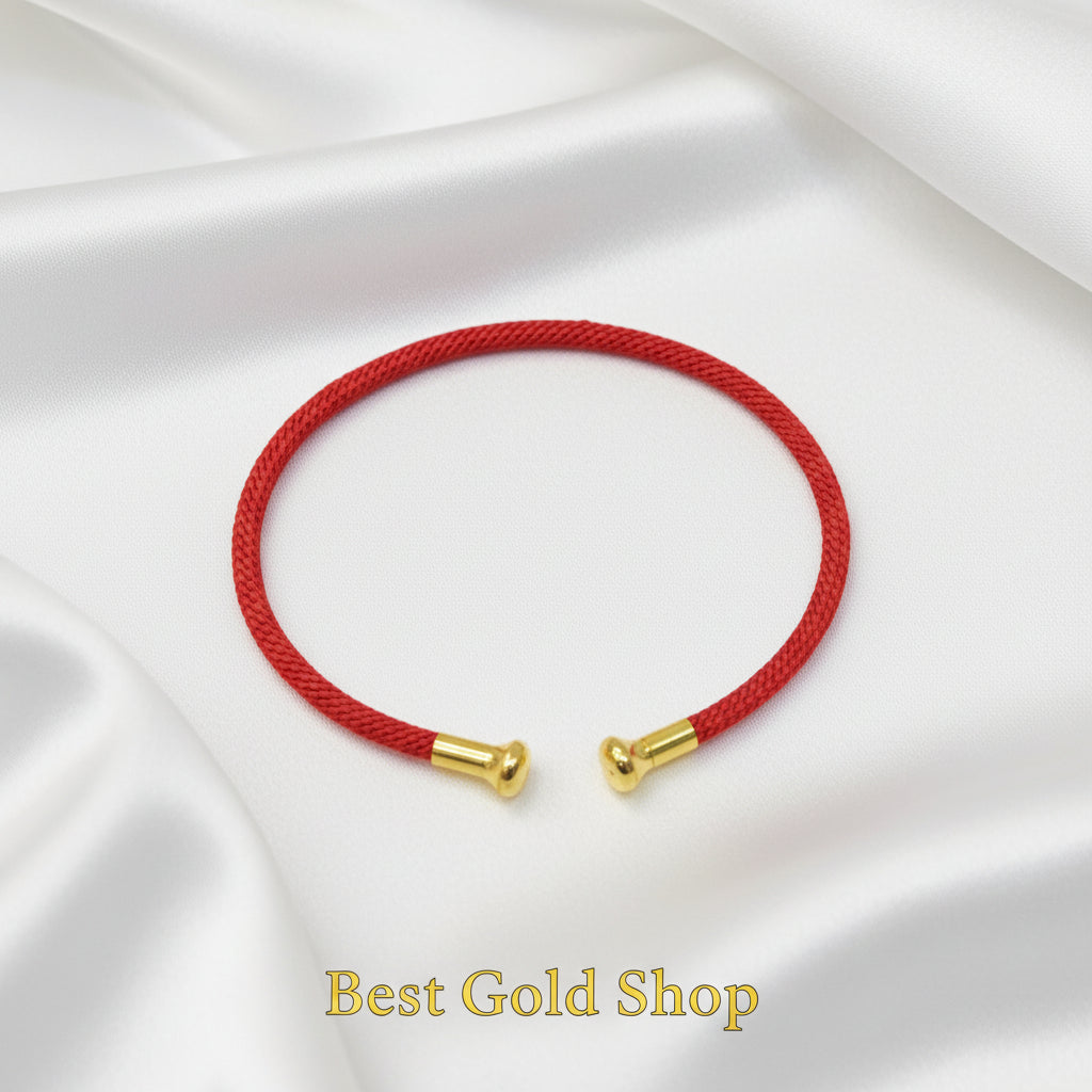 Adjustable Charm Bangle – Premium Stainless Steel Chrome (Yellow Gold Color)BraceletsBest Gold Shop