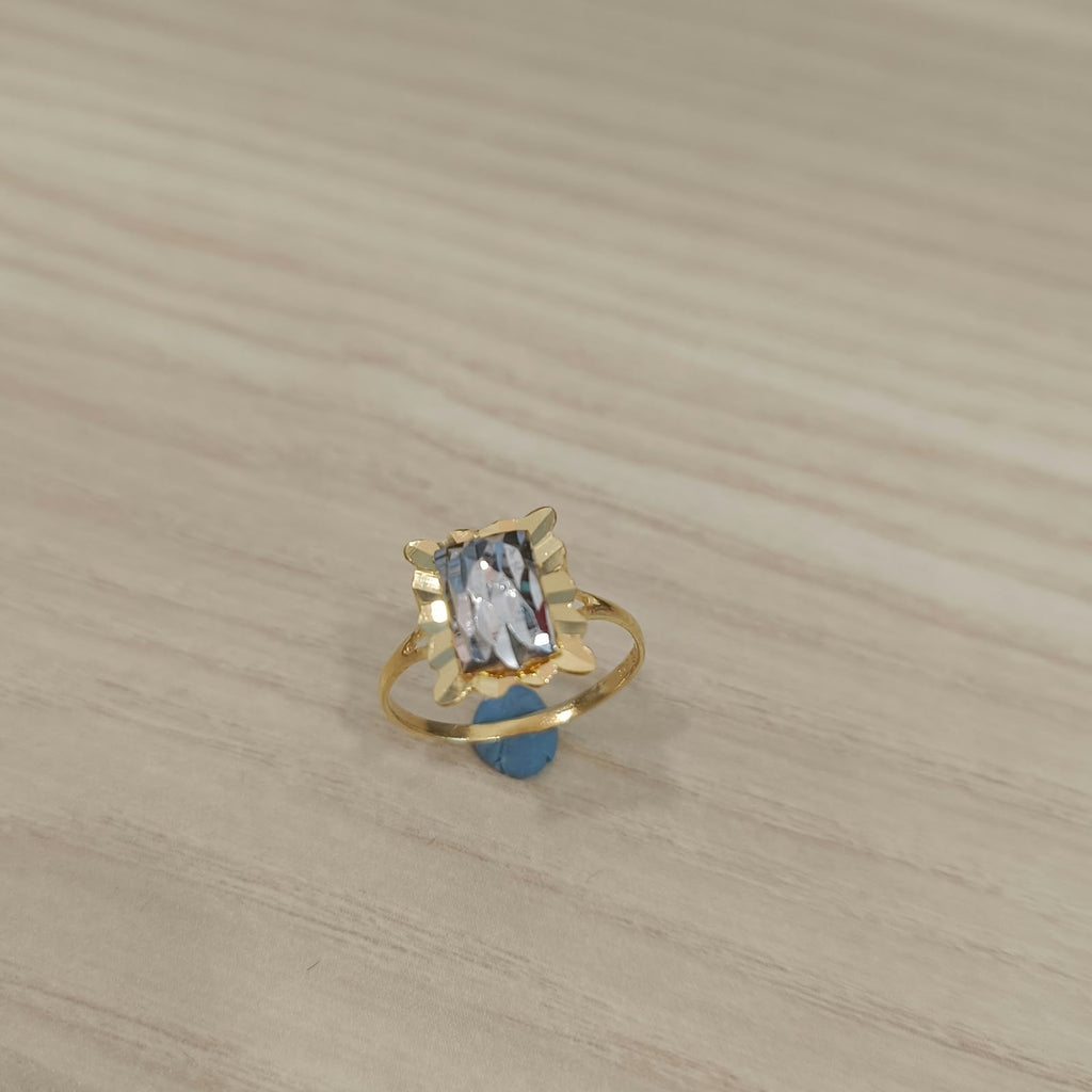 916 Gold Two-Tone Biscot V3 Ring | Elegant 22K Gold Design