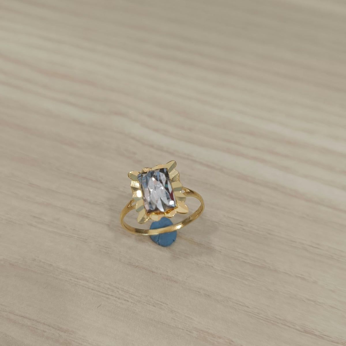 916 Gold Two-Tone Biscot V3 Ring | Elegant 22K Gold Design