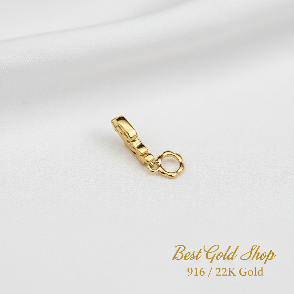 Guild Bullion 916 gold linked loop connector; collection design reference. Check selector for current options and availability.