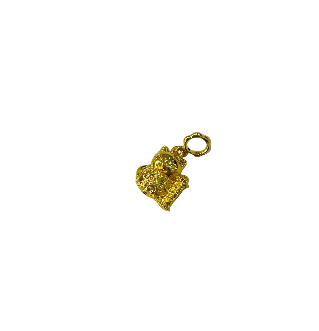 Guild Bullion 916 gold owl shaped charm; collection design reference. Check selector for current options and availability.