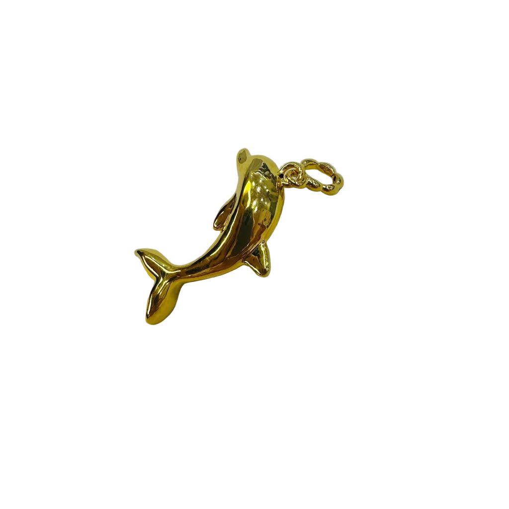 Guild Bullion 916 gold dolphin charm; collection design reference. Check selector for current options and availability.