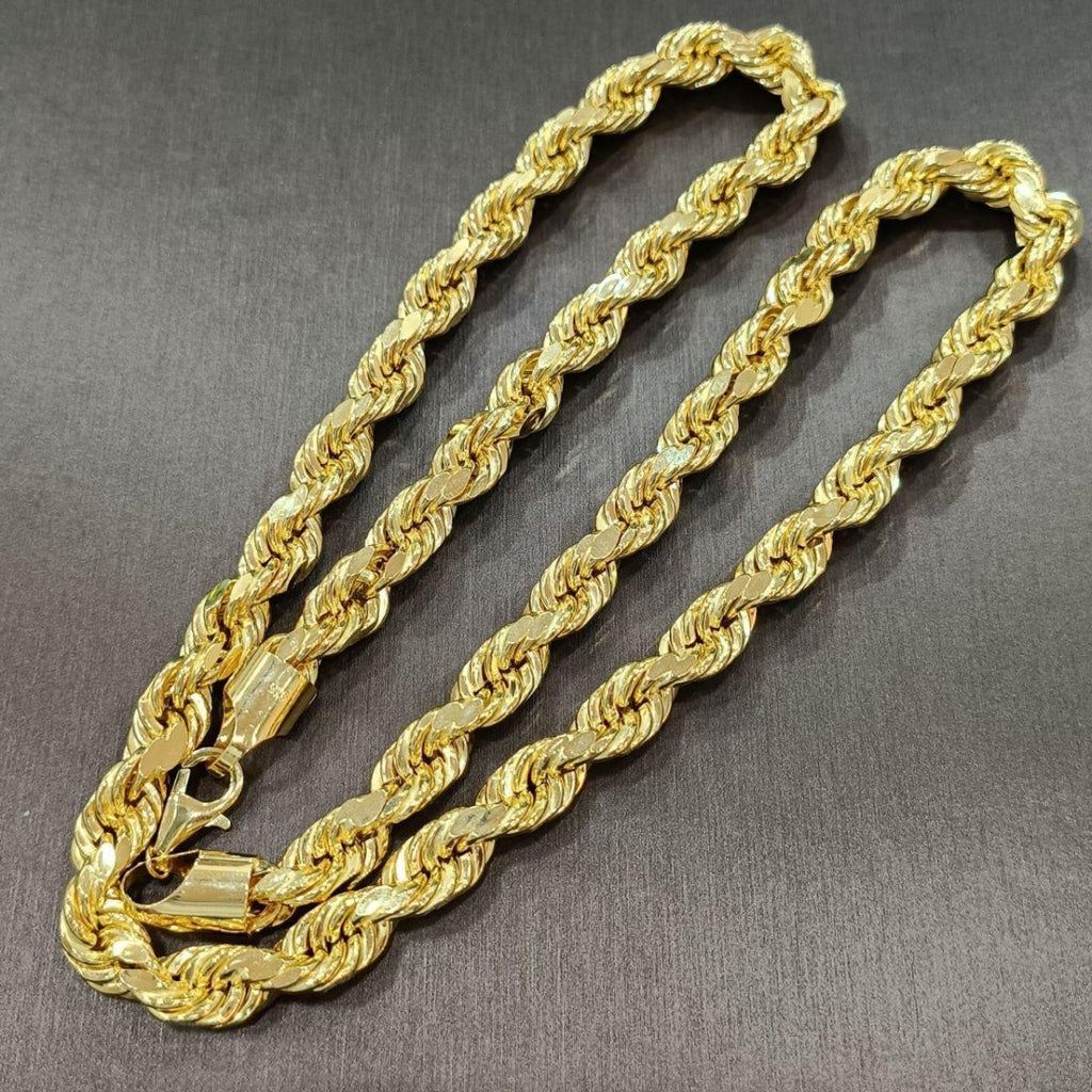 (NEW) 22k / 916 Gold Semi Solid Rope Necklace - Best Gold Shop 22k gold 22k gold necklace 916 gold Necklaces