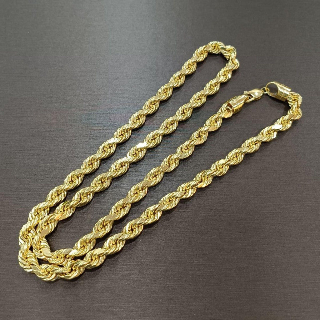 (NEW) 22k / 916 Gold Semi Solid Rope Necklace - Best Gold Shop 22k gold 22k gold necklace 916 gold Necklaces