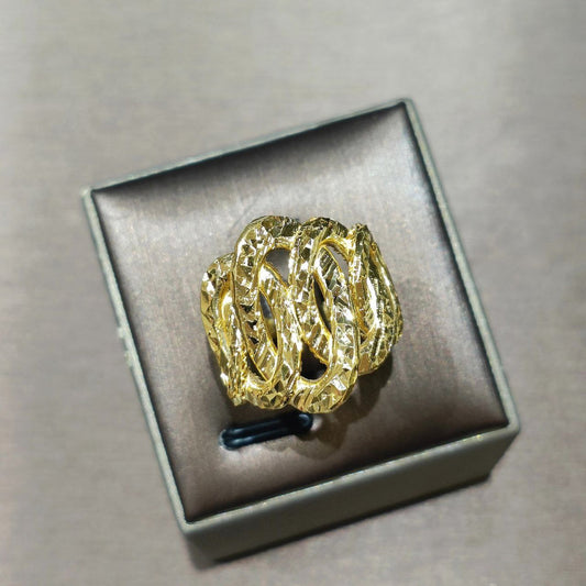 22Kk / 916 Gold Hollow Adira Ring