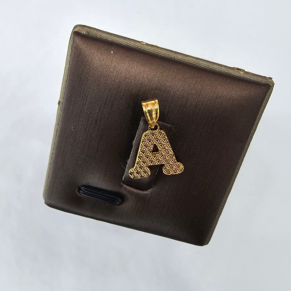 22k / 916 Gold Crush Alphabets Pendants
