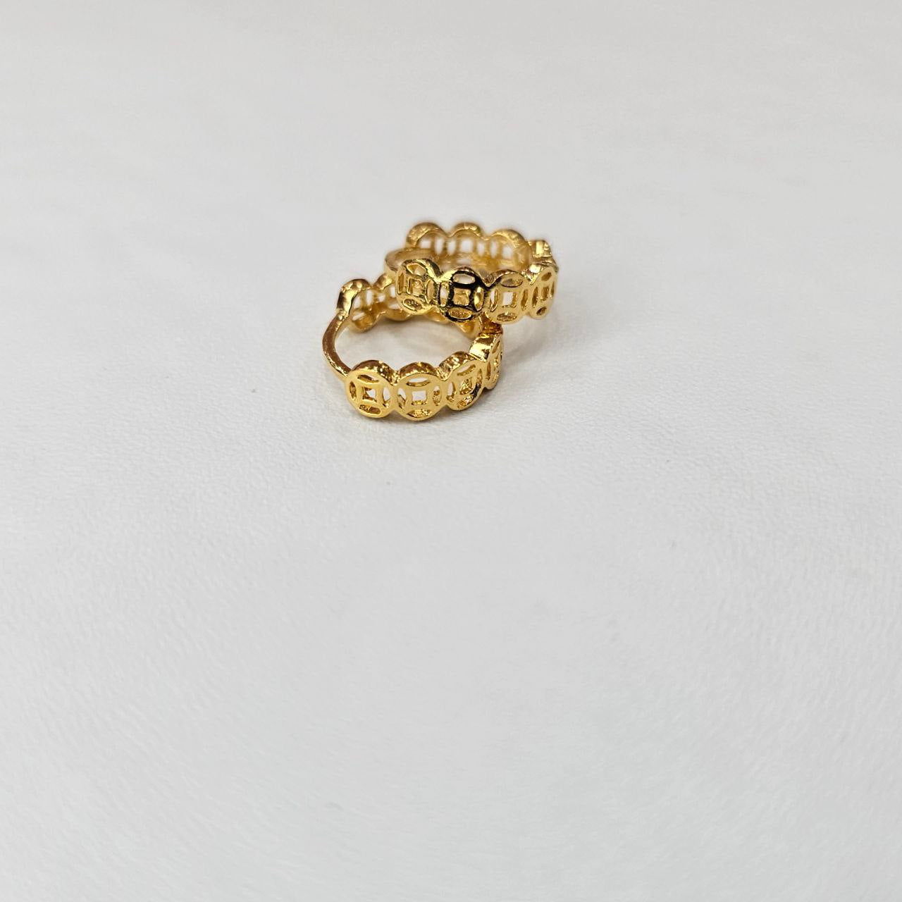 22K / 916 Small Loop Design Earring Cute and Elegant