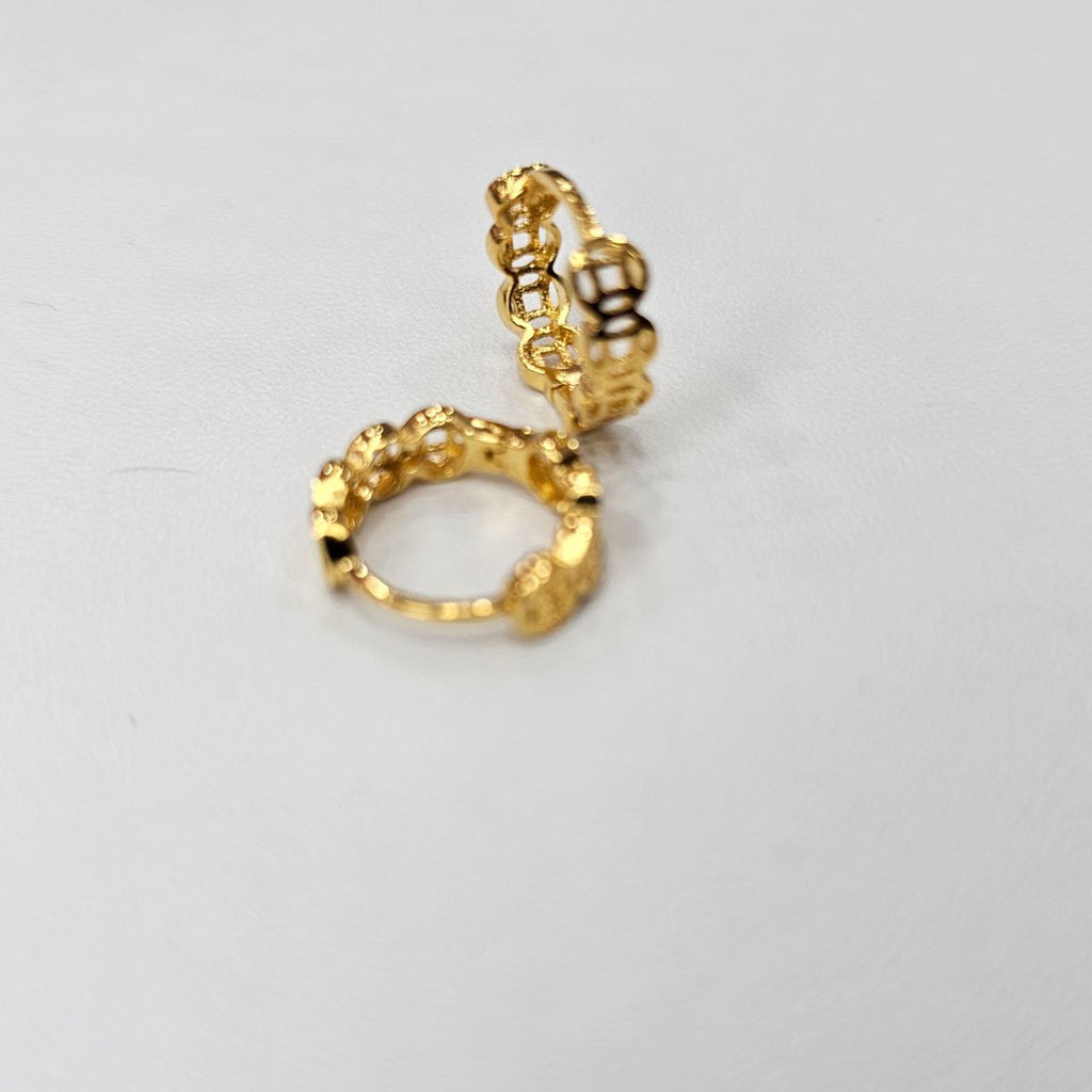 22K / 916 Small Loop Design Earring Cute and Elegant