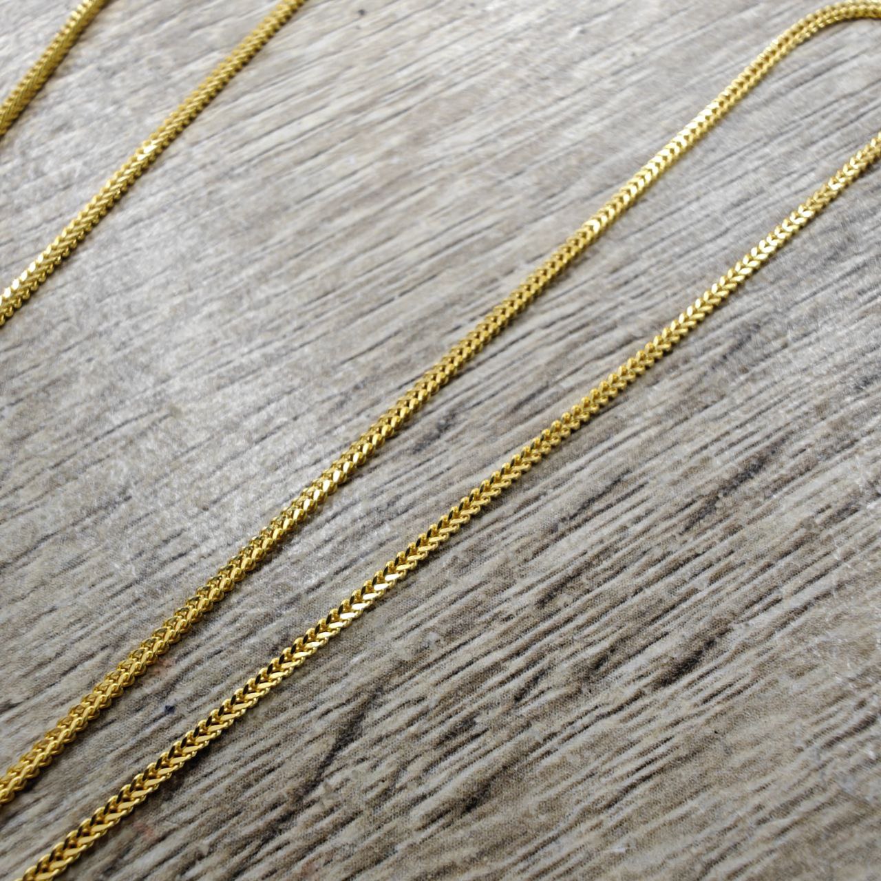 22k / 916 Gold Solid Box Necklace by Best Gold Shop