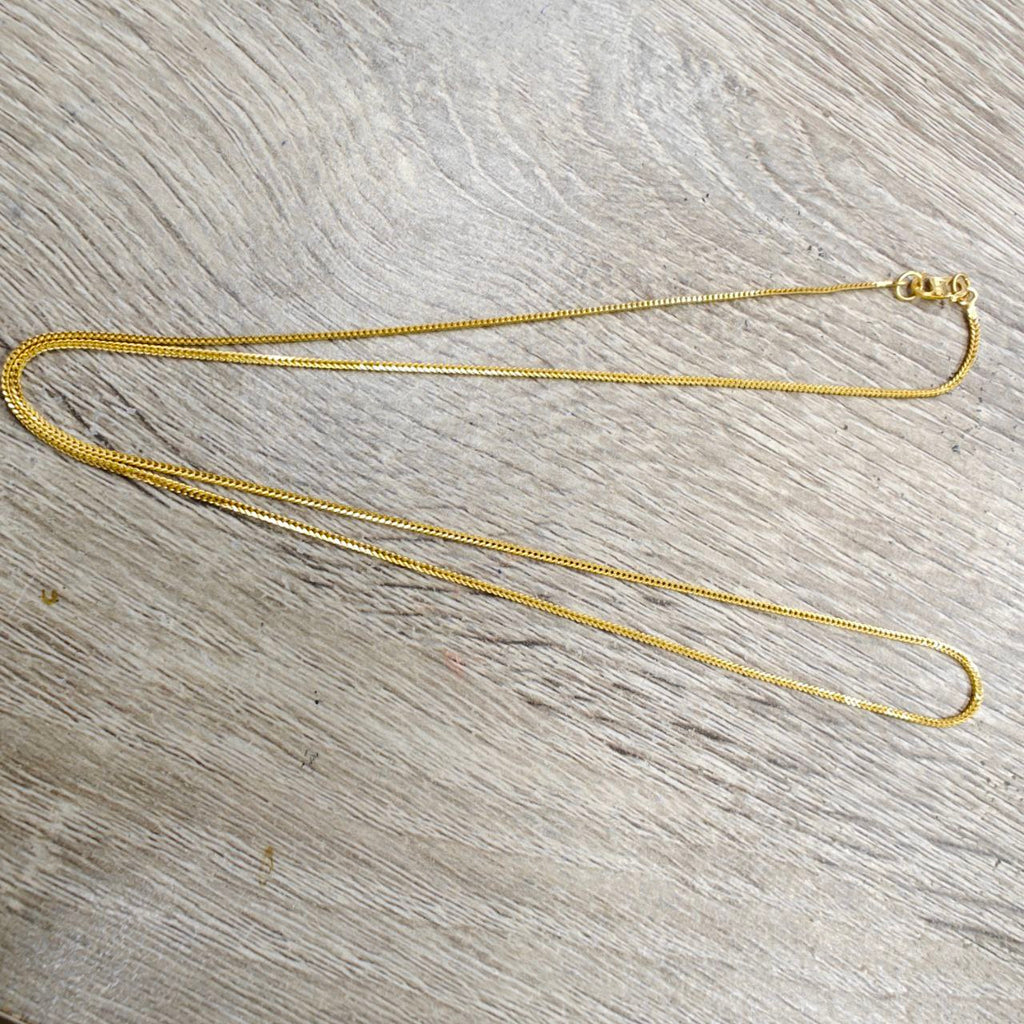 22k / 916 Gold Solid Box Necklace by Best Gold Shop