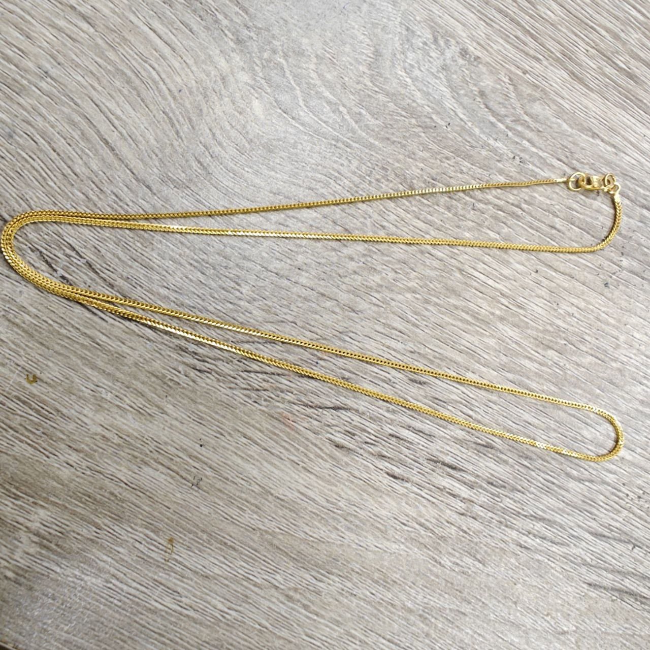22k / 916 Gold Solid Box Necklace by Best Gold Shop