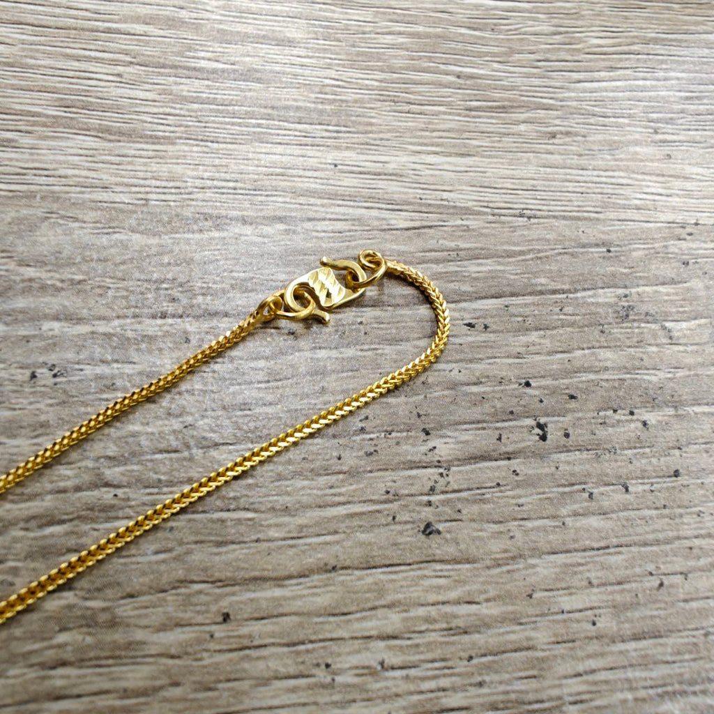 22k / 916 Gold Solid Box Necklace by Best Gold Shop