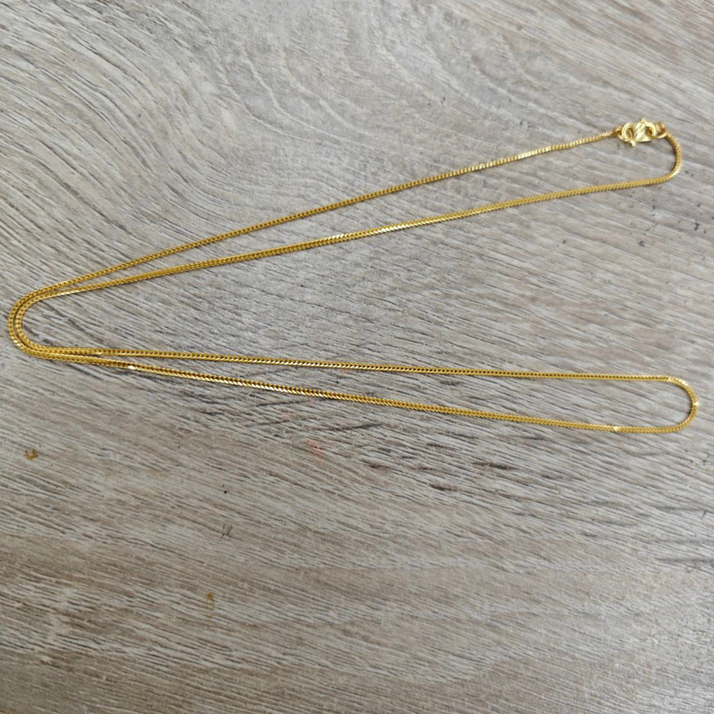 22k / 916 Gold Solid Box Necklace by Best Gold Shop