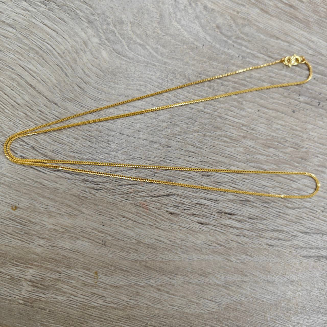 22k / 916 Gold Solid Box Necklace by Best Gold Shop