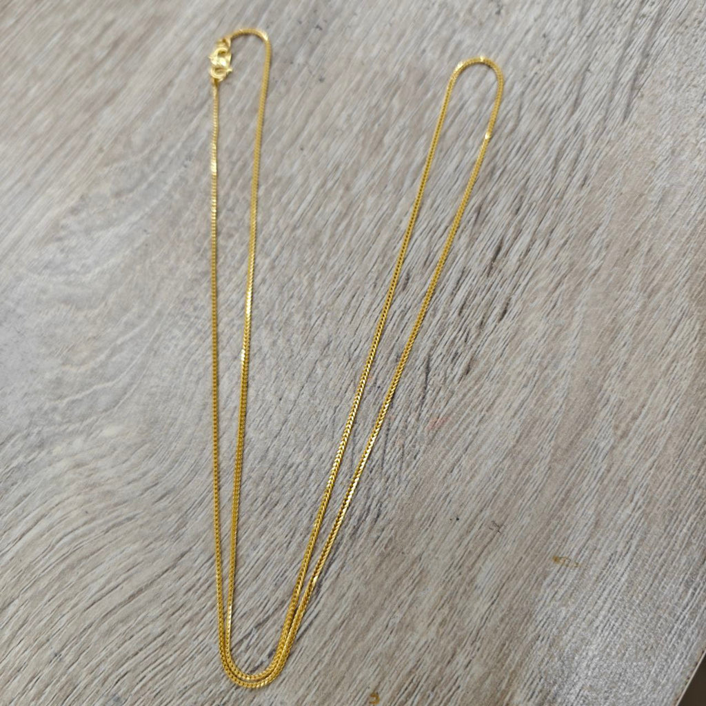 22k / 916 Gold Solid Box Necklace by Best Gold Shop