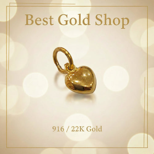 22k / 916 Gold Heart Necklace By Best Gold Shop - Best Gold Shop 22k gold 22k gold chain 22k gold necklace Charms & Pendants
