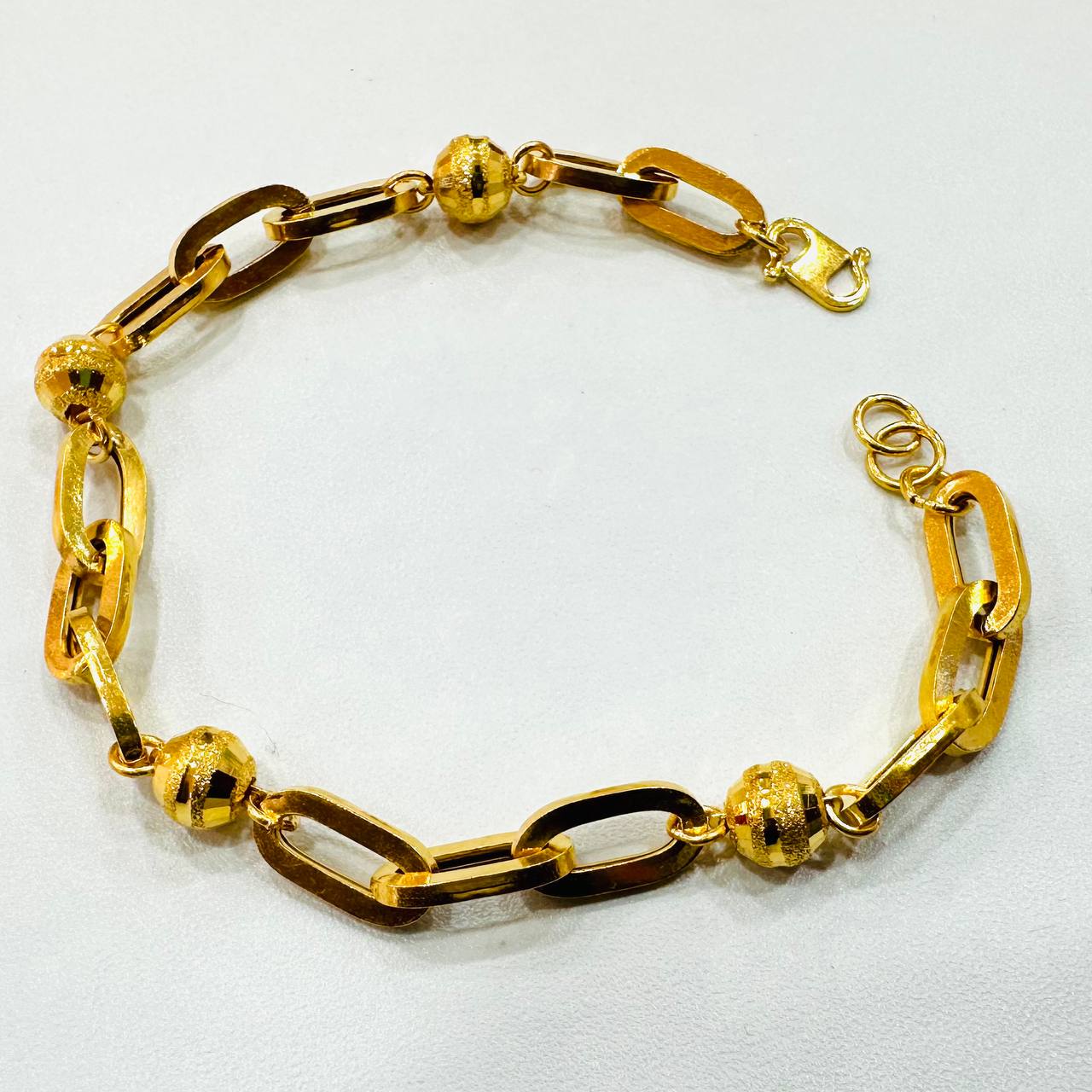22K / 916 Gold Anchor beads Bracelet New Design