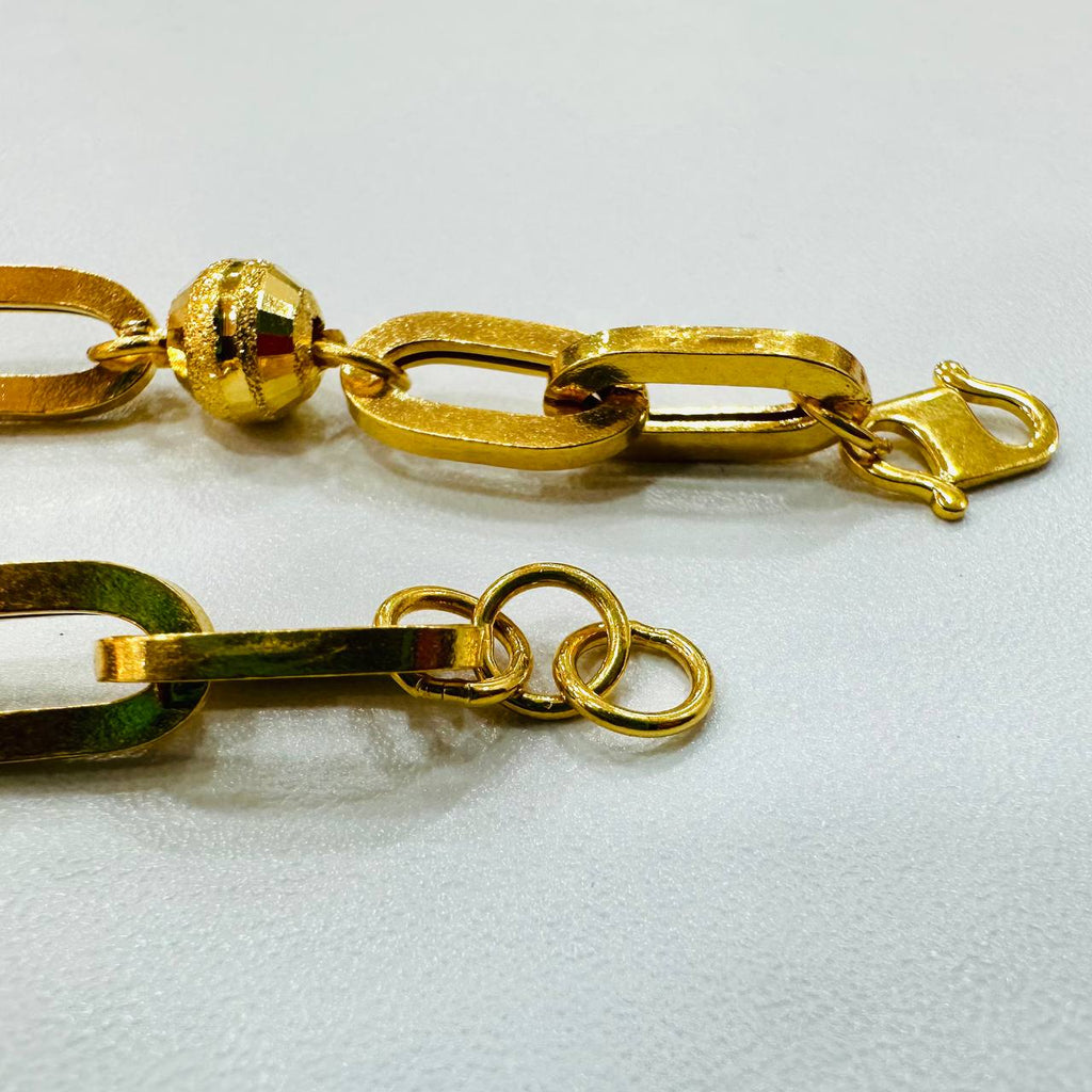 22K / 916 Gold Anchor beads Bracelet New Design